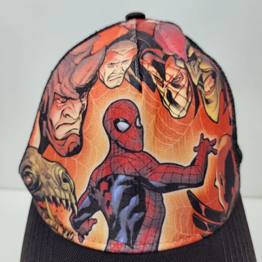 New Era Spider-Man Adjustable Hat Sinister Six Marvel Rhino Shocker Lizard Black